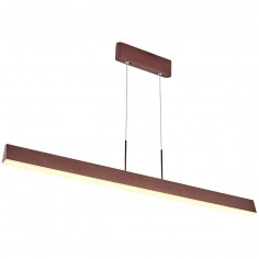 LAMPA wisząca COCONUT A0010-310 Candellux metalowa OPRAWA liniowa belka LED 28W 4000K zwis brązowy