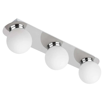 LAMPA sufitowa BECCA 2112 Rabalux łazienkowa OPRAWA szklane kule balls IP44 białe chrom