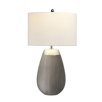 Klasyczna lampa stołowa QN-HARROW-TL nowoczesna szara