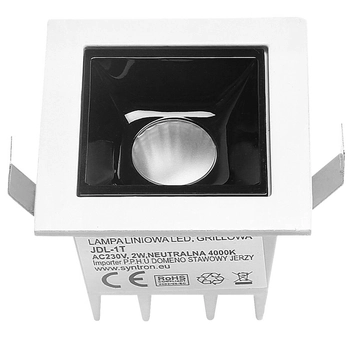 Wpuszczana lampa liniowa 576 Domeno LED 2W 3000K metalowa biała