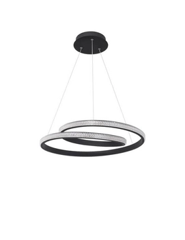 LAMPA wisząca OBERA LE41713 Luces Exclusivas metalowa OPRAWA zwis LED 25W 3000K spirala czarna