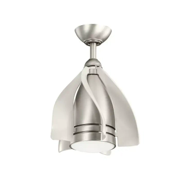 Sufitowy wiatrak z lampą LED Terna nikiel KLF-TERNA-15-BN 10W 4000K z pilotem