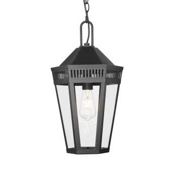 Zewnętrzna lampa wisząca Funchal P01156BK IP23 czarna