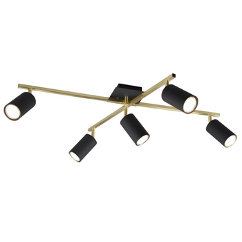 Lampa sufitowa VANTOS DL580612400 Trio regulowana sople czarna złota