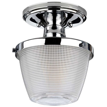 LAMPA sufitowa QZ-DUBLIN-SF-PC Elstead QUOIZEL szklana OPRAWA łazienkowa IP44 chrom