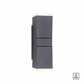 Nowoczesna lampa ścienna Ryan LED 10W 3000K outdoor grafitowa