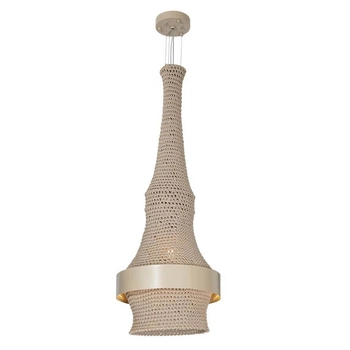 Zwisowa lampa jadalniana Dota 5038 Amplex LED 20W 3000K rustykalna beżowa
