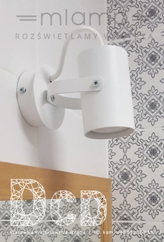 Spot LAMPA sufitowa KAMERA 32560 Sigma regulowana OPRAWA metalowy reflektorek tuba biała
