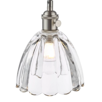 Salonowa lampa wisząca Hadano HAD0161-11 szklana chrom przezroczysty