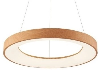 Ledowa lampa Santana AZ5014 80W zwis z pilotem drewniana