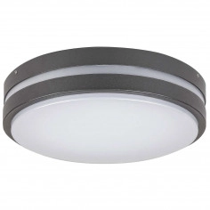 Zewnętrzna LAMPA sufitowa HAMBURG 8847 Rabalux okrągła OPRAWA elewacyjna LED 10W 4000K kinkiet outdoor IP44 grafitowy biały