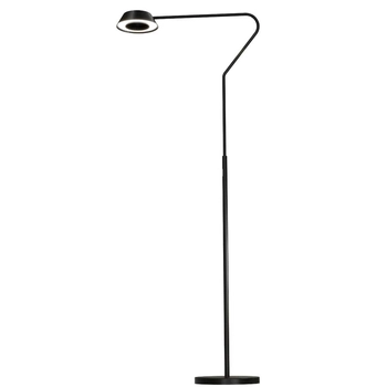 Podłogowa lampa salonowa Garta FL0105-BK LED 12+24W 3000K czarny