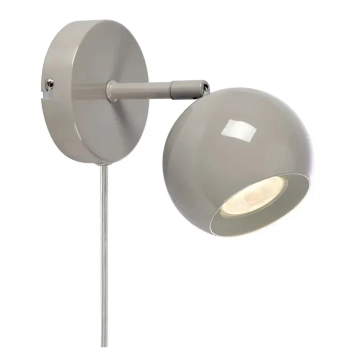 Ścienna lampka nocna Pop 108983 kula regulowany szary