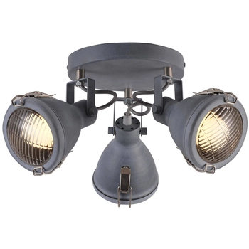 LAMPA industrialna CRODO 98-71132 Candellux regulowana OPRAWA sufitowa metalowe reflektorki szare