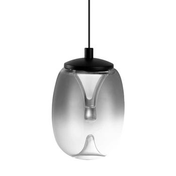 Szklana lampa zwisowa PAMELA AZ6267 Azzardo LED 5W 3000K przydymiona czarna