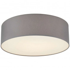 Plafon LAMPA sufitowa SPACE M 30656308 Kaspa okrągła OPRAWA ścienna KINKIET abażurowy szary