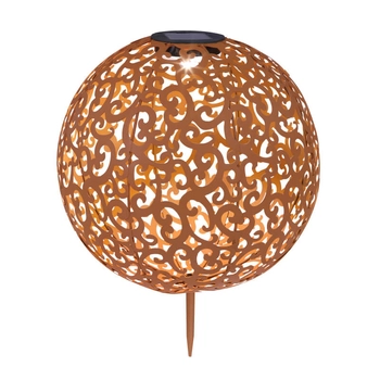 Lampka ogrodowa Solar 33744R Globo LED 0,12W 3000K kula ball IP44 miedziana