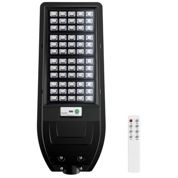 Solarna lampa Via EKO9095 Ekolight LED 150W 6000K z pilotem IP65 czarna