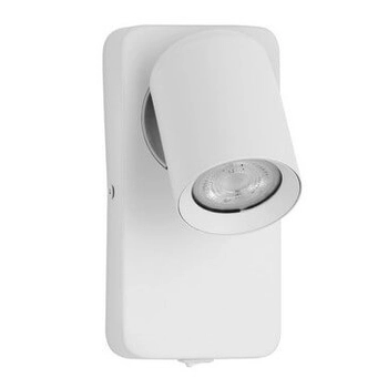 Lampa ścienna do przedpokoju TAGUA LE44379 regulowana sopel rurka biała