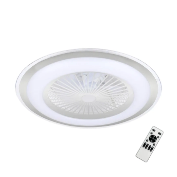 Sufitowy wentylator z pilotem Zephyr biała ML1515 1xLED 48W 3000-6000K CCT