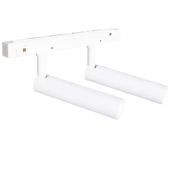 Podwójna szynowa magnetyczna lampa M0048N LED 10W 3000K tubki biały