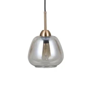 Wisząca lampa Felis PND-40824-1-GD nad stół szklana bursztynowa złota