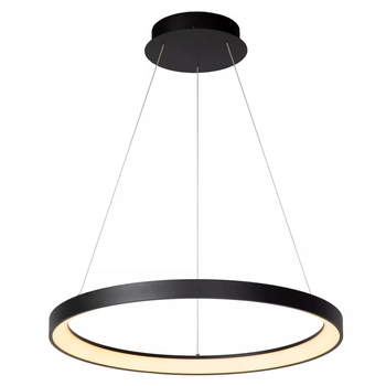 Wisząca lampa salonowa Vidal ring LED 48W 2700K czarny nad stół