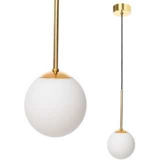 LAMPA wisząca LAMIA 11021105 Kaspa modernistyczna OPRAWA szklana ZWIS kula ball złota biała czarna