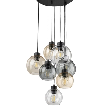 Kaskadowa lampa wisząca Cubus 10246 kule do kuchni multikolor