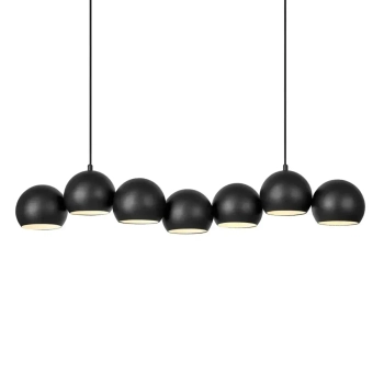 Wisząca lampa nad wyspę Cupolo 108860 metalowa kule molekuły czarna