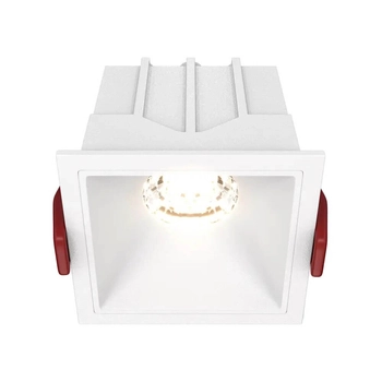 Sufitowa lampa okrąg Alfa DL043-01-10W3K-D-SQ-W Maytoni LED 10W 3000K podtynkowa biały