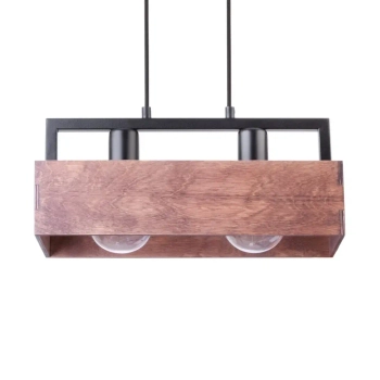 Jadalniana lampa wisząca Dakota 31748 nad stół czarna brązowa