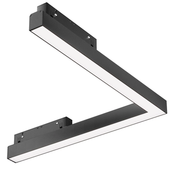 Oprawa narożna do szyny magnetycznej Basis TR042-2-24W4K-1 LED 24W 4000K czarna