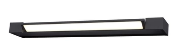 Łazienkowa lampa ścienna Dali LED 36W IP44 metalowa czarna