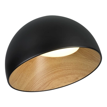 Plafon kopułowy Padella ST-9493C/B black Step LED 48W 3000K drewniana czarna