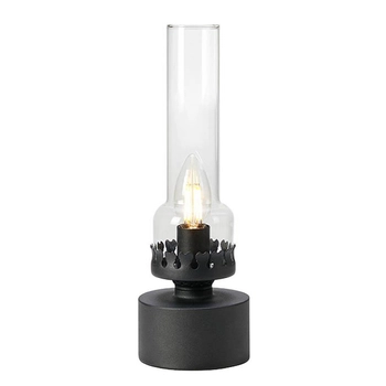 Metalowa lampa stołowa Kandella 108786 Markslojd czarny przezroczysty