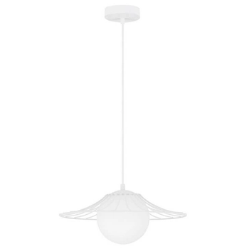 Wisząca lampa druciana Navojoa LE42932 Luces Exclusivas industrial biała