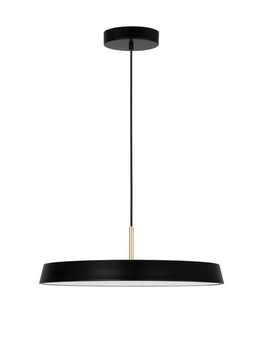 Wisząca lampa ledowa Coruna okrągła 41W 3000K do sypialni czarna