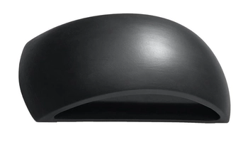 Kinkiet LAMPA ścienna SL.0876 ceramiczna OPRAWA półokrągła czarna