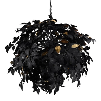 Dekoracyjna lampa wisząca Leavy R10464032 RL Light gałązki czarny