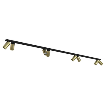 8-punktowa lampa sypialniana Mono 7754 metalowa czarna złota hol