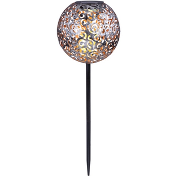 Lampka zewnętrzna Solar 33743 Globo LED 0,06W 3000K kula ball IP44 srebrna
