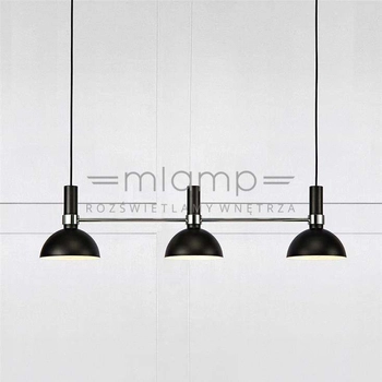 LAMPA wisząca LARRY 106855 Markslojd metalowa OPRAWA zwis kopuły belka chrom czarna