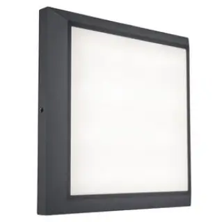 Kwadratowy kinkiet ścienny HELENA 5102101118 LED 21,5W 4000K IP54 szary