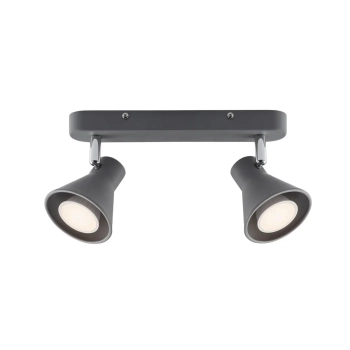 Sufitowa lampa podwójna Eik 45770110 reflektorki regulowane szary