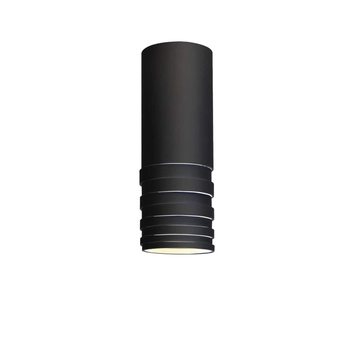 Metalowa lampa sufitowa Locus tuba do przedpokoju czarna