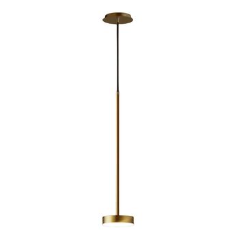 LAMPA wisząca CGSPOTLED1 COPEL okrągła OPRAWA metalowa LED 12W 3000K zwis dysk antyczny mosiądz