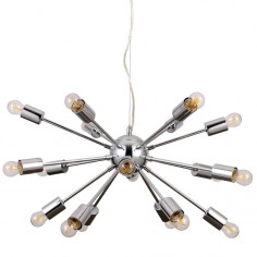LAMPA wisząca THEO AD20000-18A Italux metalowa OPRAWA zwis GWIAZDA loft molekuły explosion chrom