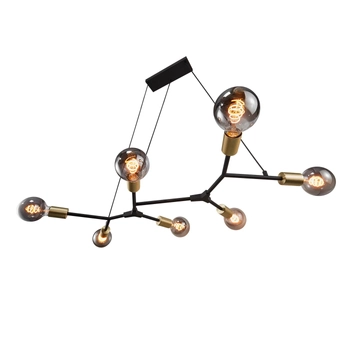 Industrialna lampa wisząca Josefine 2010303003 Nordlux sticks pręty czarne