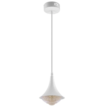 LAMPA wisząca VEN W-1008/1 industrialna OPRAWA zwis LED 9W 3000K loft biały